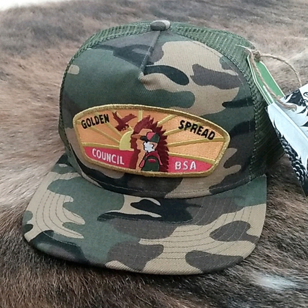 Espy Custom Boy Scouts Golden Spread Camo Hat